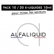 Pack 10 / 20 liquides 10ml - Alfaliquid