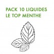 Pack E-liquide TOP MENTHE