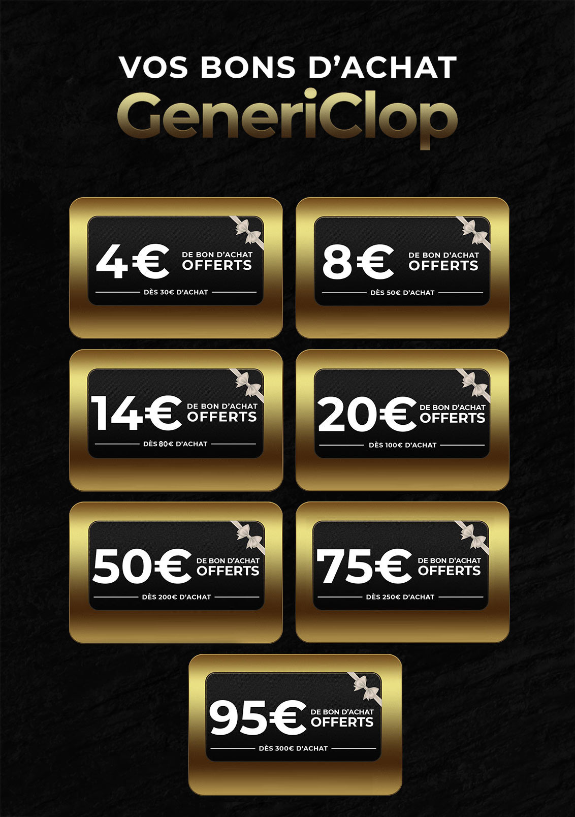 bons d'achats genericlop